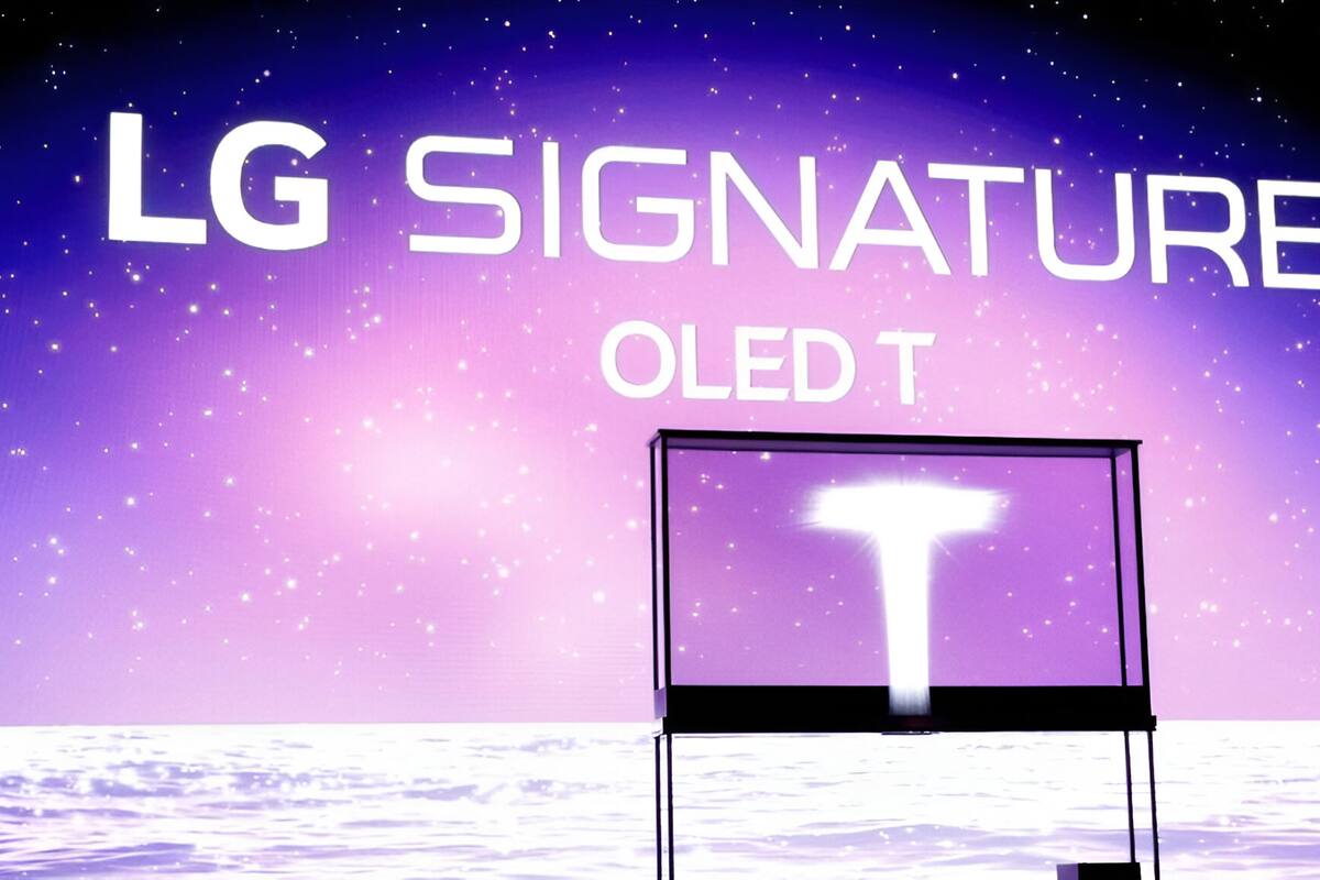 LG presenta la primera televisión transparente del mundo