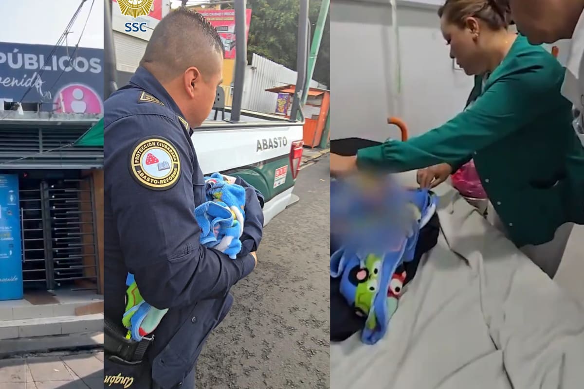 Localizan a una bebé recién nacida abandonada en un bote de basura dentro de baños públicos ubicados afuera del Metro UAM