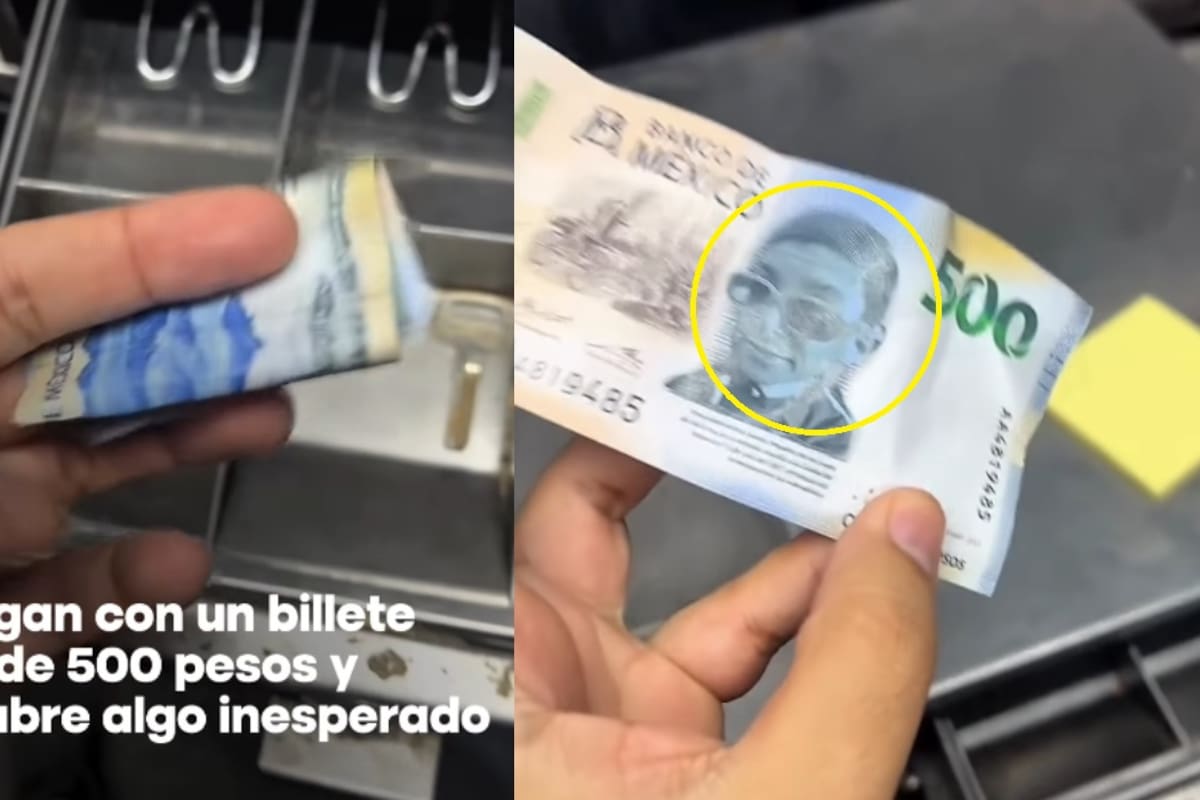 Joven muestra cómo lo estafaron en su tienda de abarrotes con un billete falso de 500 pesos con la cara de “La Venenito”