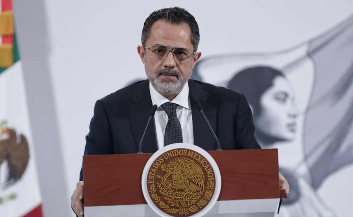 Iván Escalante, titular de Profeco, durante la mañanera de este 21 de julio del 2025. Foto: Fernanda Rojas / EL UNIVERSAL.