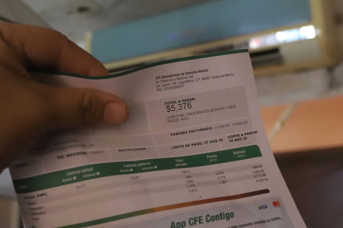 Cargo DAC sube hasta 20% en agosto; CFE aclara que no es responsable de establecer tarifas