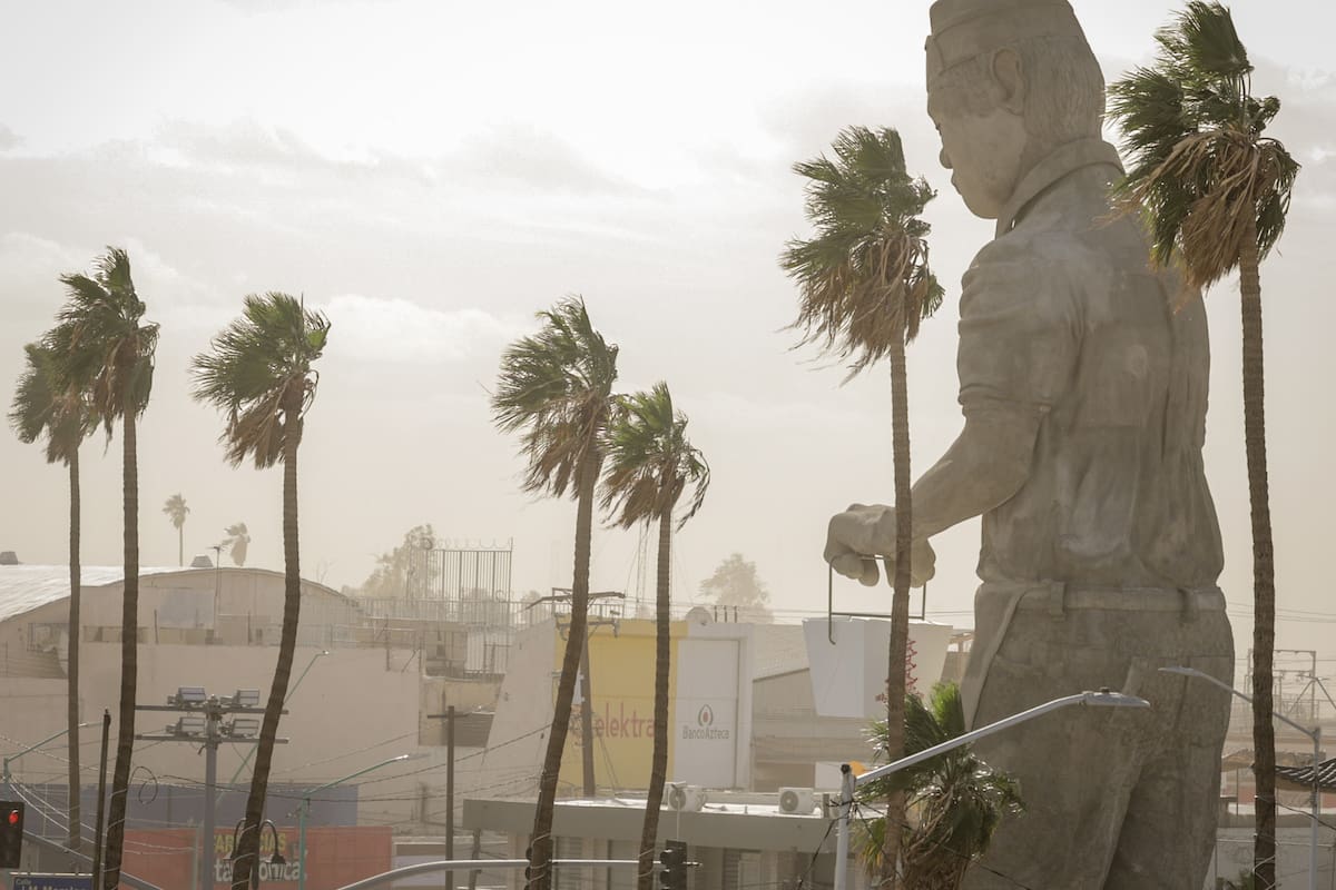 Frente frío provocará descenso de temperatura y fuertes vientos en Mexicali