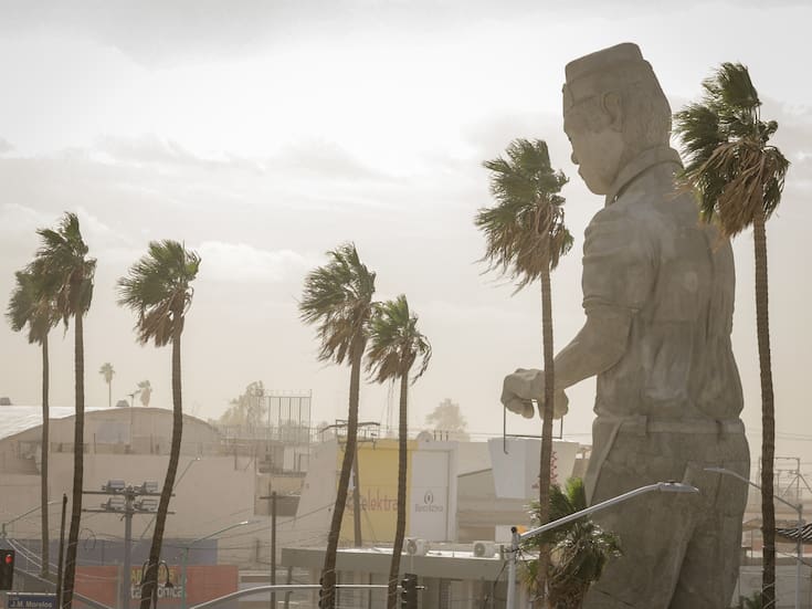 Frente frío provocará descenso de temperatura y fuertes vientos en Mexicali