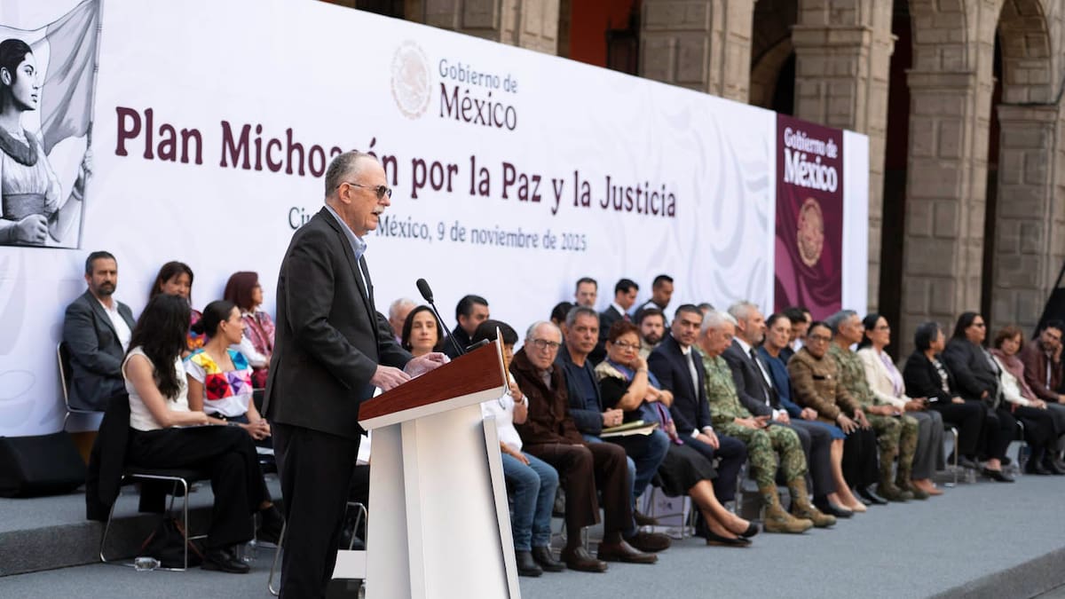 Plan Michoacán para la paz ha reducido en 50% índice de homicidios dolosos en el estado, lo siguiente es construír una base militar en Uruapan, afirma el Gabinete de Seguridad Federal