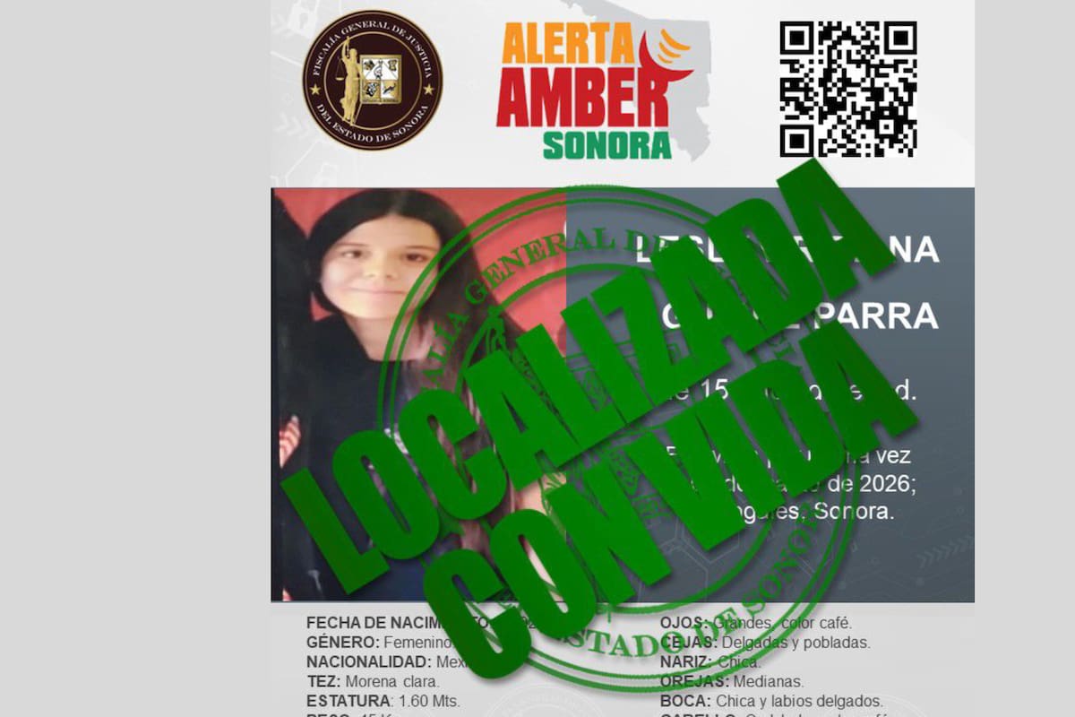 Localizan a Lesly Viridiana sana y salva tras reportarse como desaparecida hace casi una semana