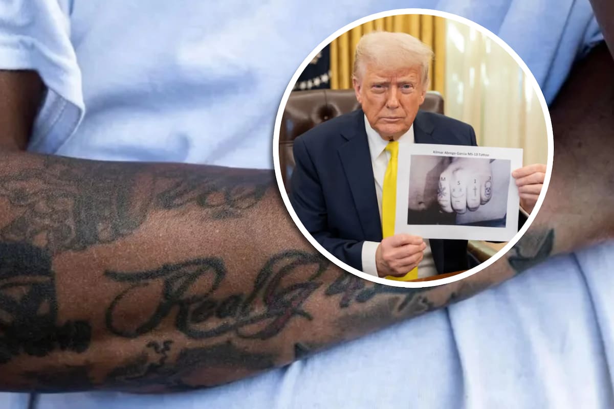 Estrellas, coronas, relojes y Chicago Bulls son algunos tatuajes que el gobierno de Trump usa para vincular a migrantes con pandillas
