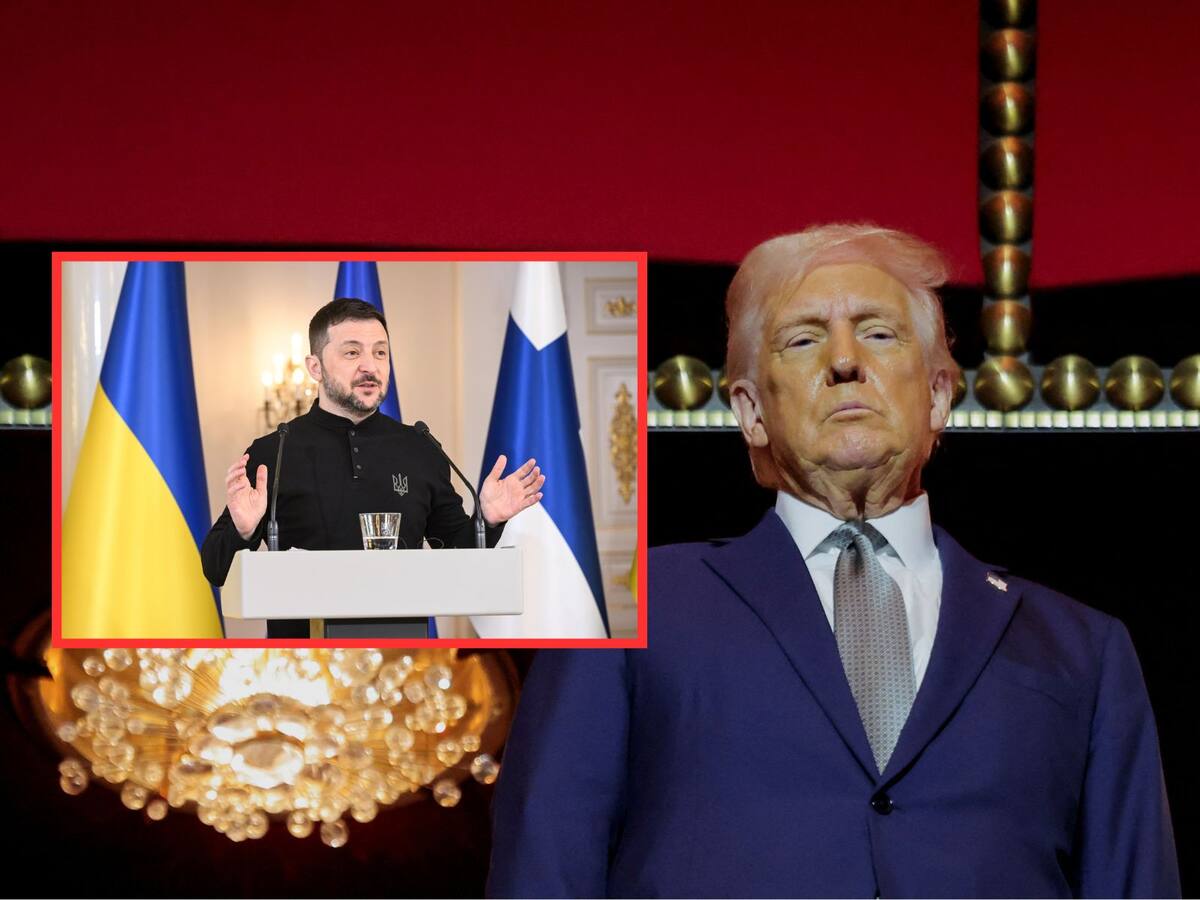 Zelenski y Trump acuerdan fortalecer la defensa aérea de Ucrania contra ataques rusos. | Crédito: REUTERS/EFE