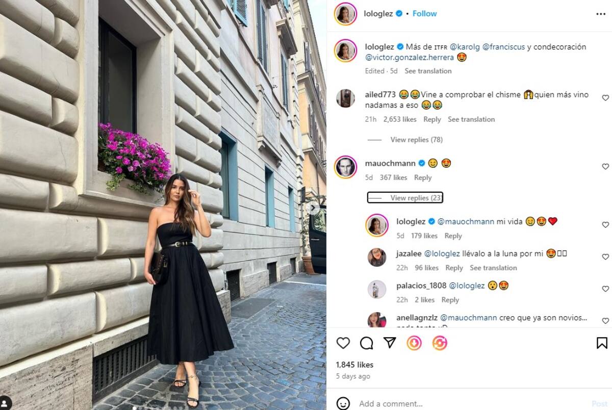 ¿Lorena González en relación con Mauricio Ochmann? - Instagram.