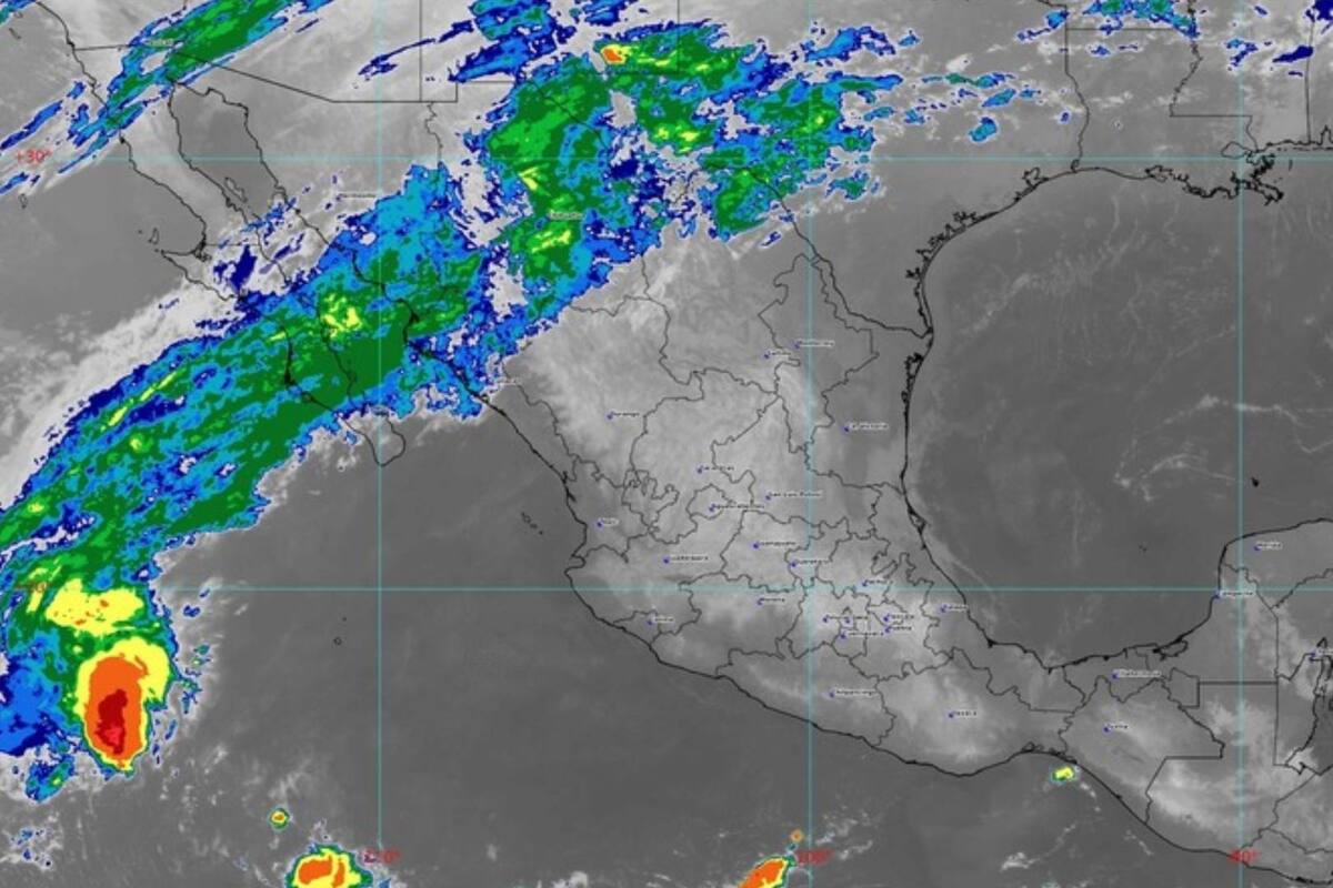 Clima en México: Lluvias puntuales fuertes y rachas de viento sobre el Noroeste y Norte del País