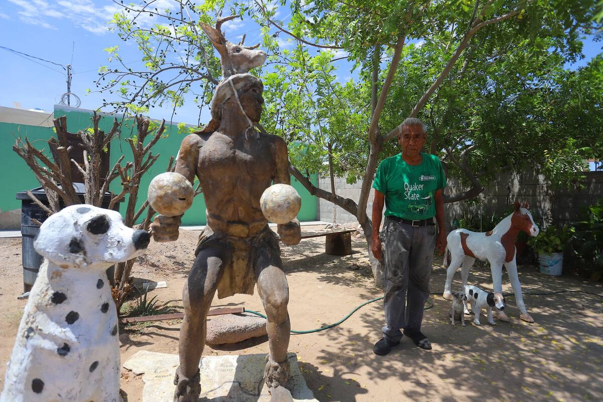 Mecánico de día, escultor de noche