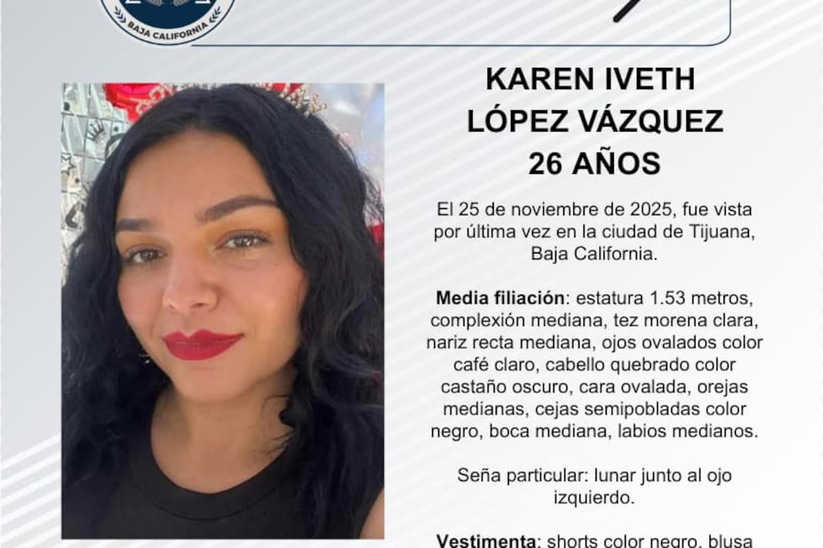 Se busca a Karen Iveth López Vázquez de 26 años de edad