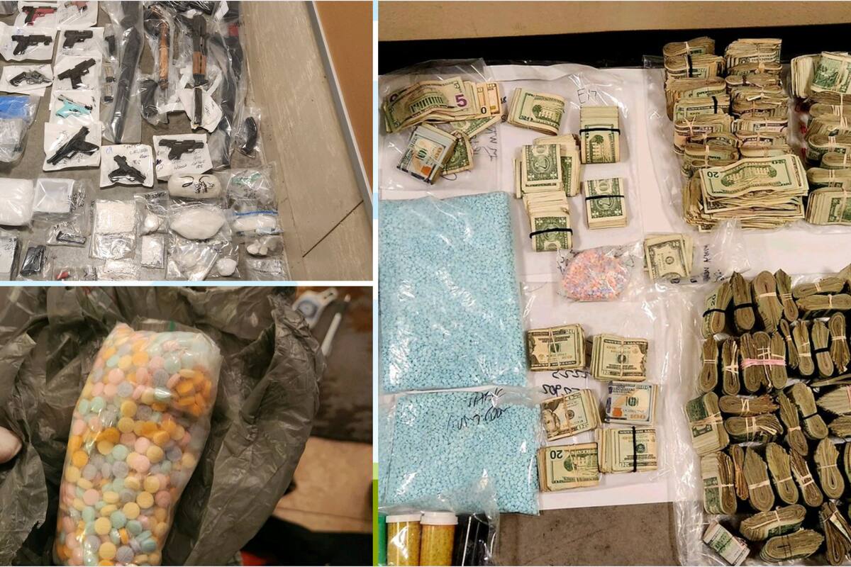 Narcotráfico: Decomisan arsenal, efectivo y miles de pastillas de fentanilo en Tucson