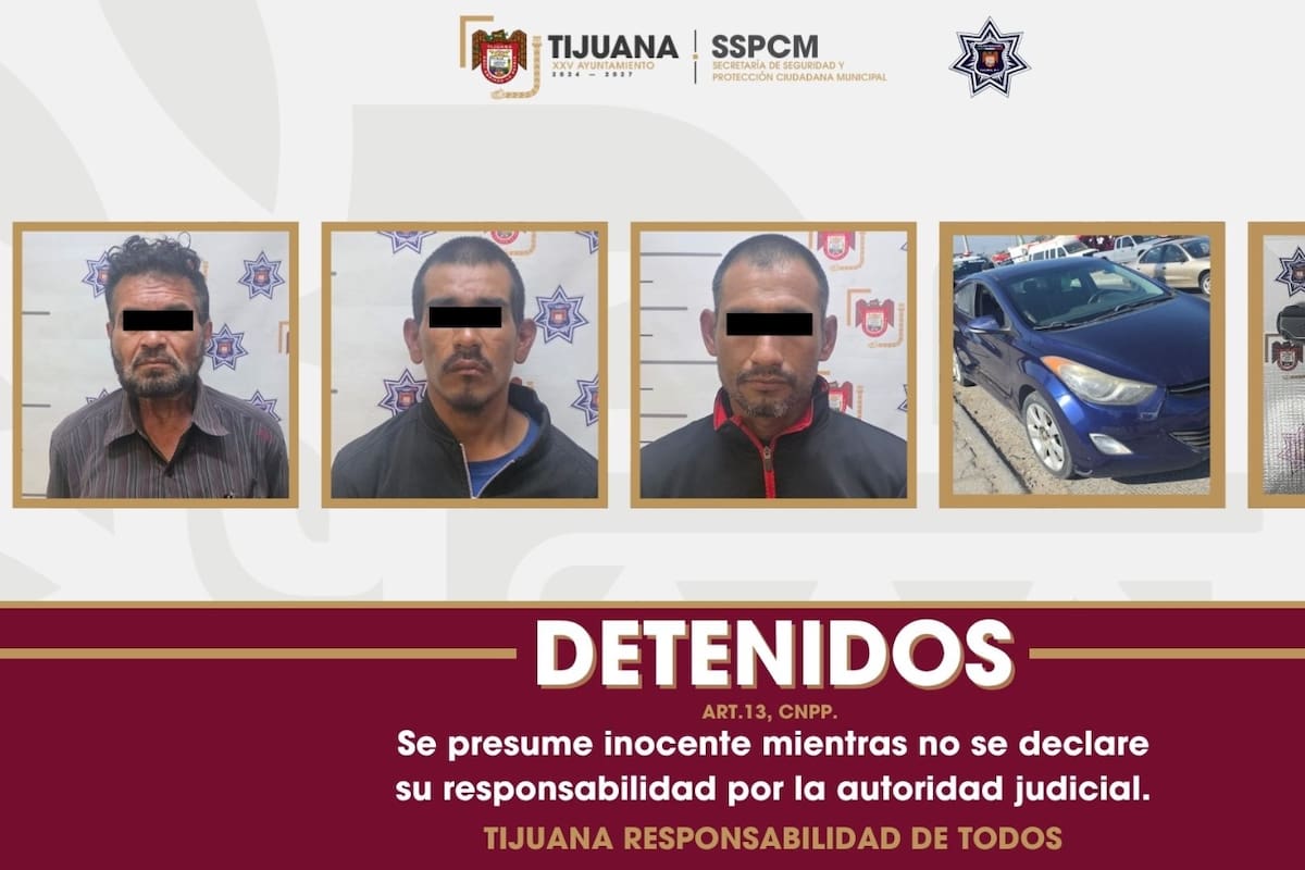 Caen tres presuntos asaltantes tras intento de robo en El Pípila; aseguran auto robado en EU y un arma