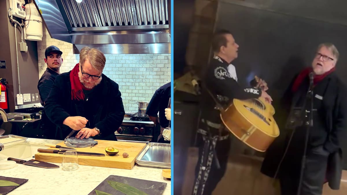 Guillermo del Toro sorprende cantando con mariachi y haciendo tortillas en fiesta de Sundance 2026 (VIDEO)