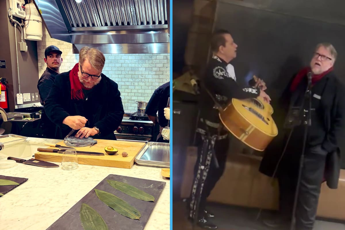 Guillermo del Toro sorprende cantando con mariachi y haciendo tortillas en fiesta de Sundance 2026 (VIDEO)