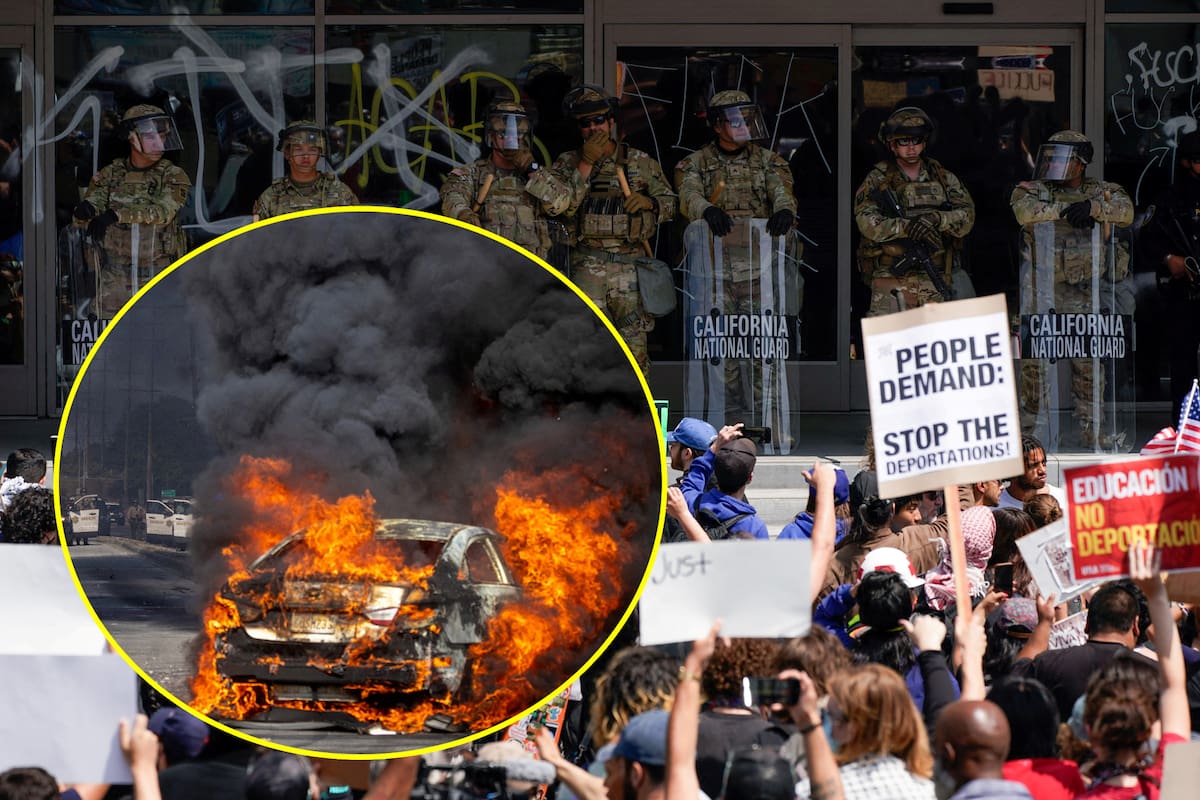 Reportan casi 200 arrestos en Los Ángeles tras fuertes manifestaciones contra Donald Trump