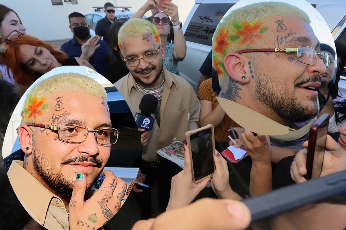 FOTOS: Nodal estrena nuevo look y lo comparan con J Balvin