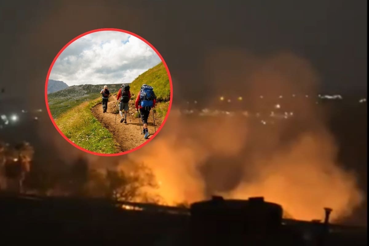 Turistas multados por hacer “tour del incendio” en Tepoztlán durante contingencia