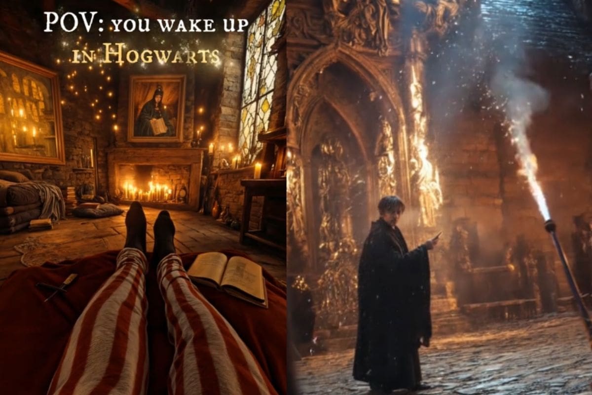 La IA recrea cómo sería despertar en Hogwarts y se vuelve viral en TikTok