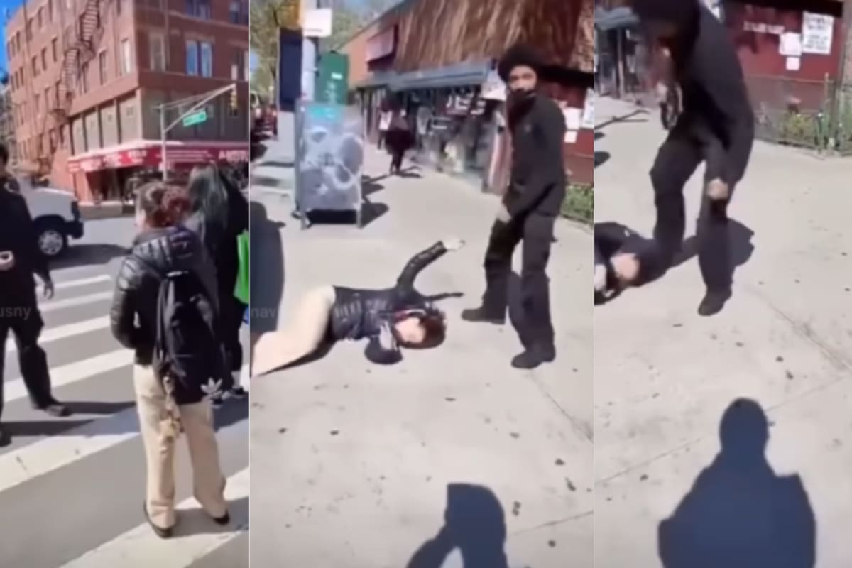 Le pidió su número, ella se negó y la atacó: adolescente le pisa la cabeza en plena calle en Nueva York