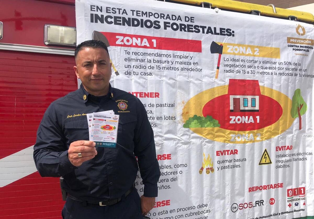 Carlos García Ames, director de Protección Civil del ayuntamiento de Rosarito.