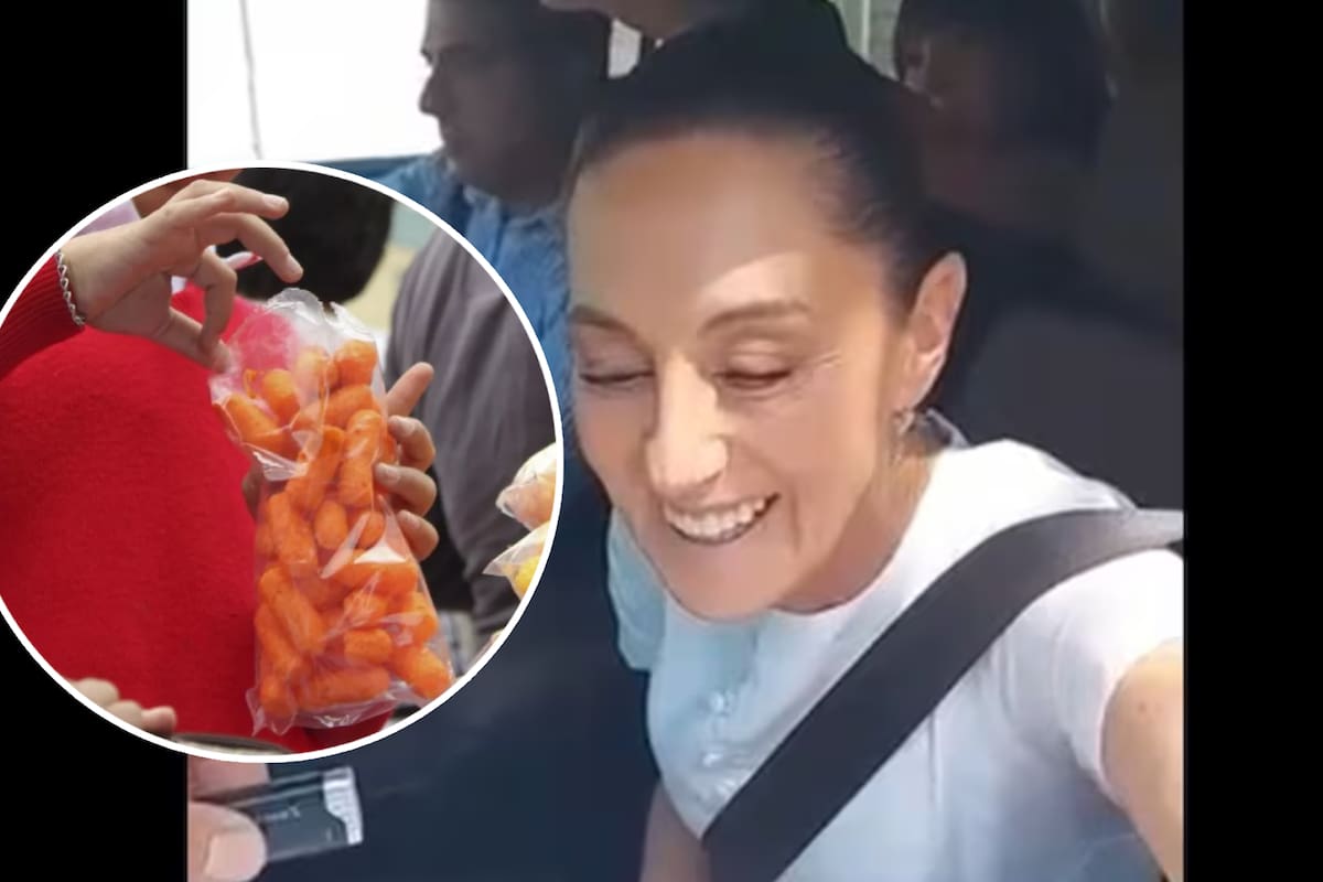 “Regresa la comida chatarra y serás la mejor presidenta”: Así recibe este niño a Sheinbaum en San Luis, ¿Qué le respondió?