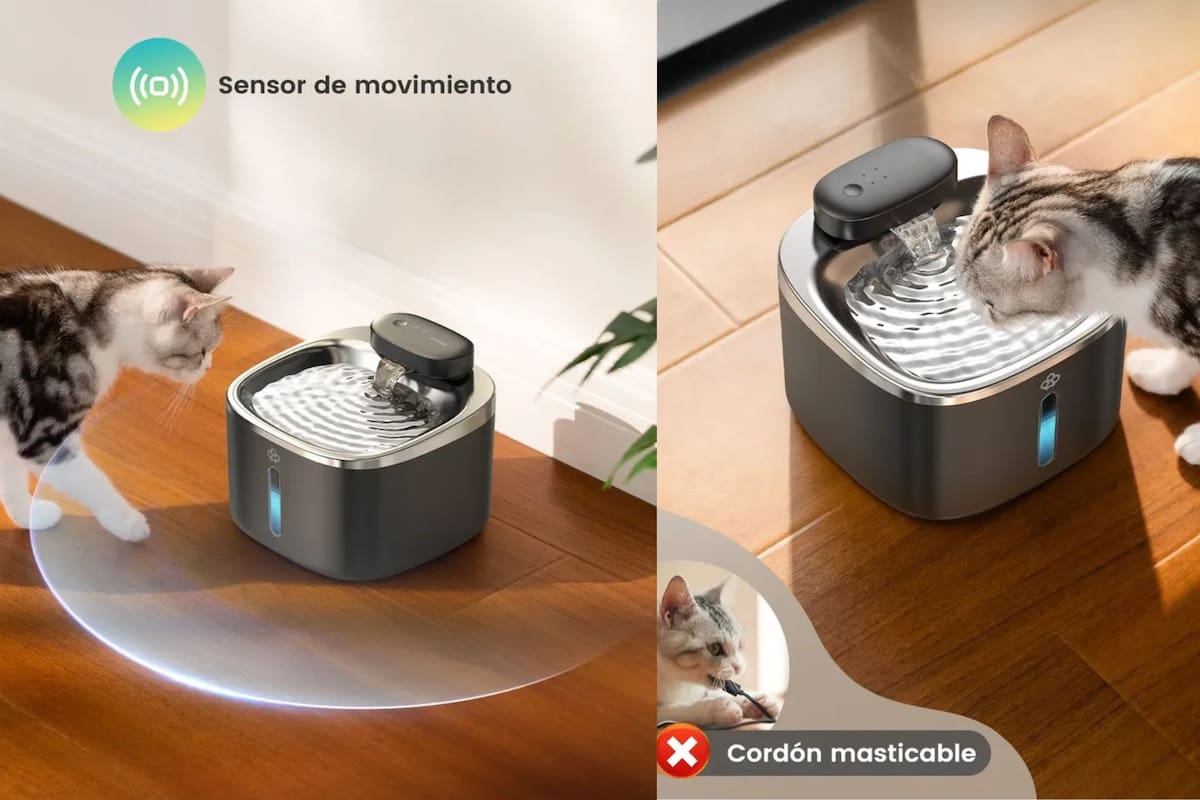 Mercado Libre rebaja 49% la fuente inalámbrica de acero inoxidable Oneisall de 3.5 litros, dejando su precio en $807 MXN con envío gratis a todo México