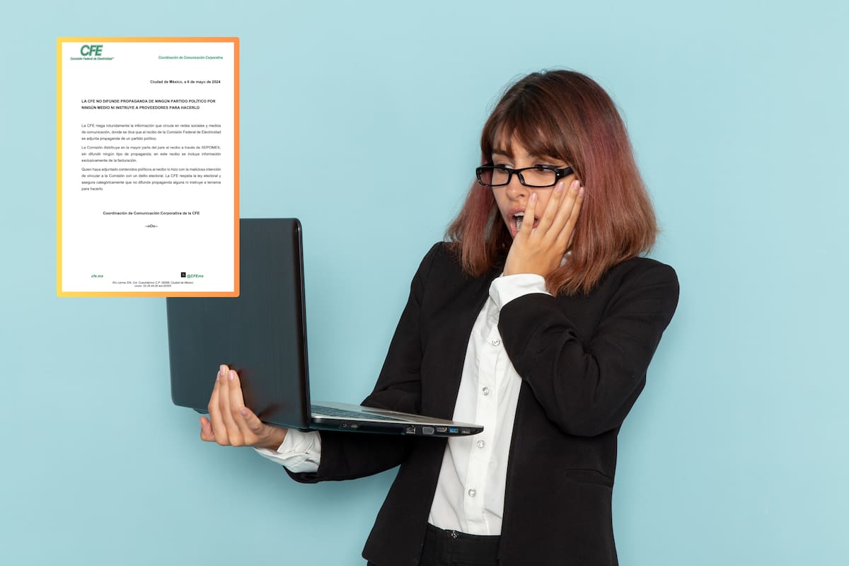 La CFE emite un comunicado oficial sobre la acusación de realizar propaganda política en sus recibos impresos