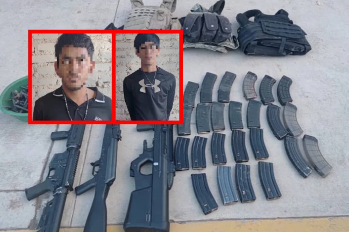 Detienen a dos hombres con armas y equipo táctico en Culiacán; recuperan vehículo robado