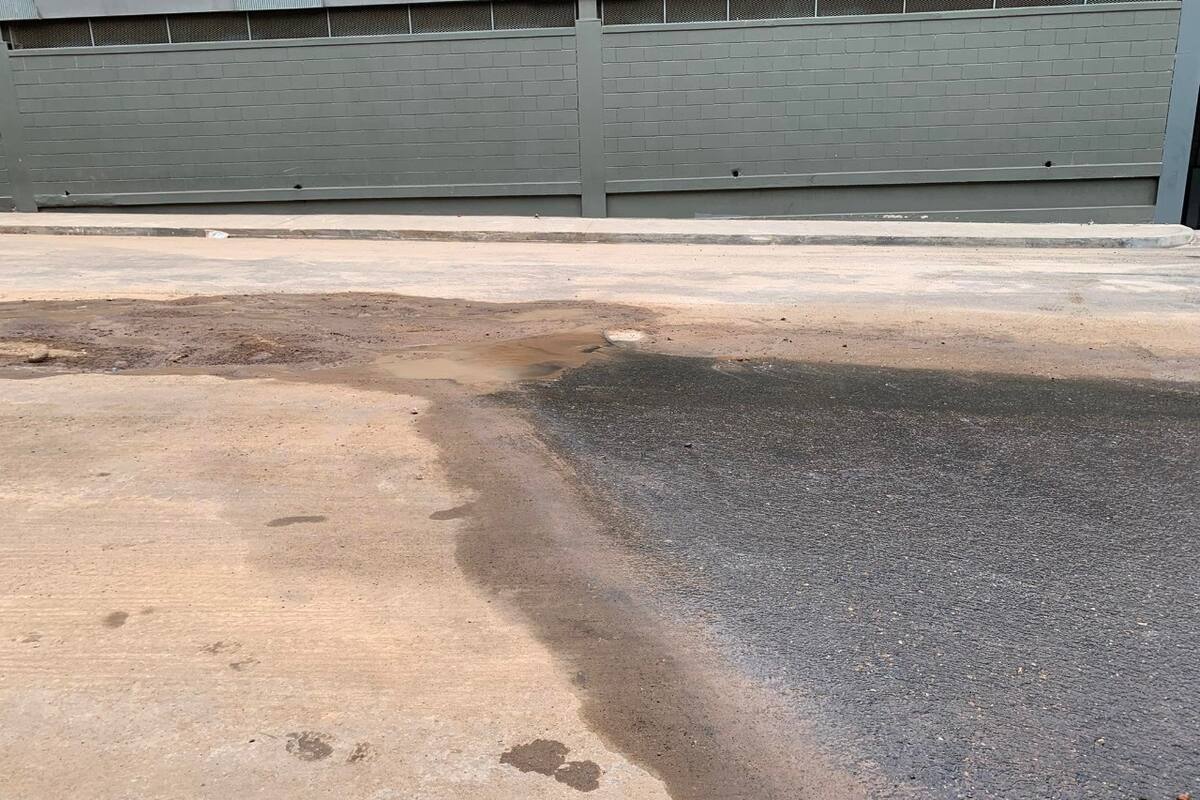 Reportan fuga de agua potable en colonia Las Palmas