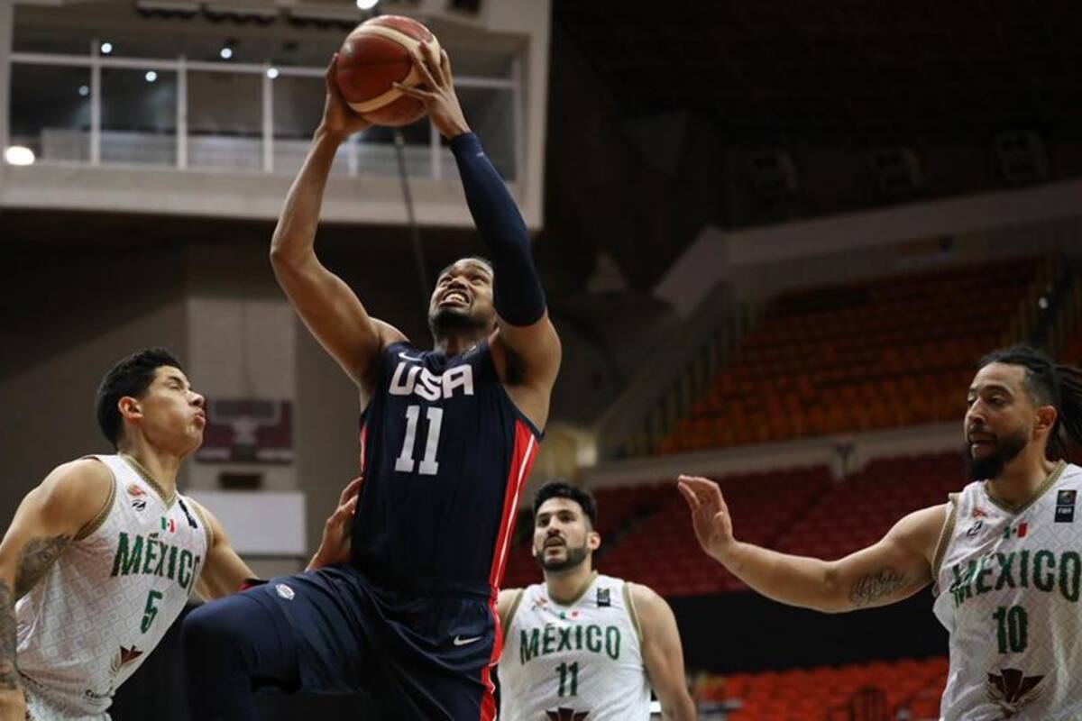 México cae ante Estados Unidos, pero califica a la FIBA AmeriCup 2022