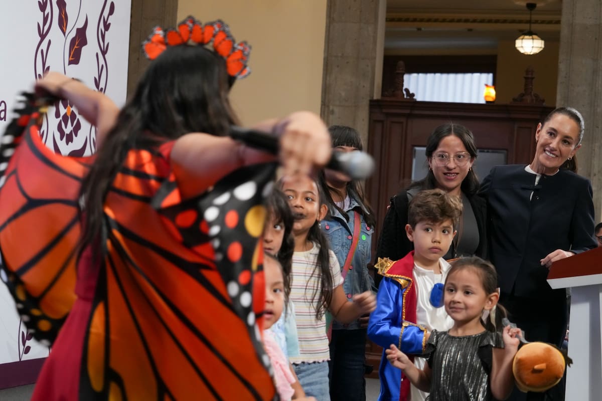 La presidenta Claudia Sheinbaum Pardo celebra a los niños en su día este 30 de abril del 2025. | Crédito: Presidencia