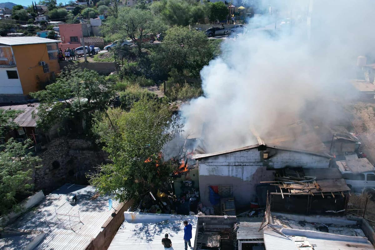 Se incendia domicilio en colonia Centro de Nogales