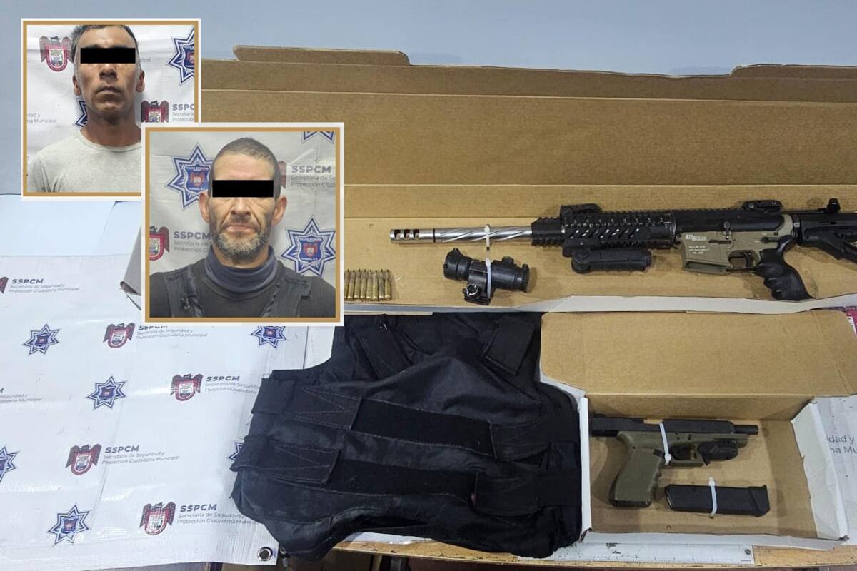 Policiaca Tijuana: Detienen a dos personas con armas de fuego