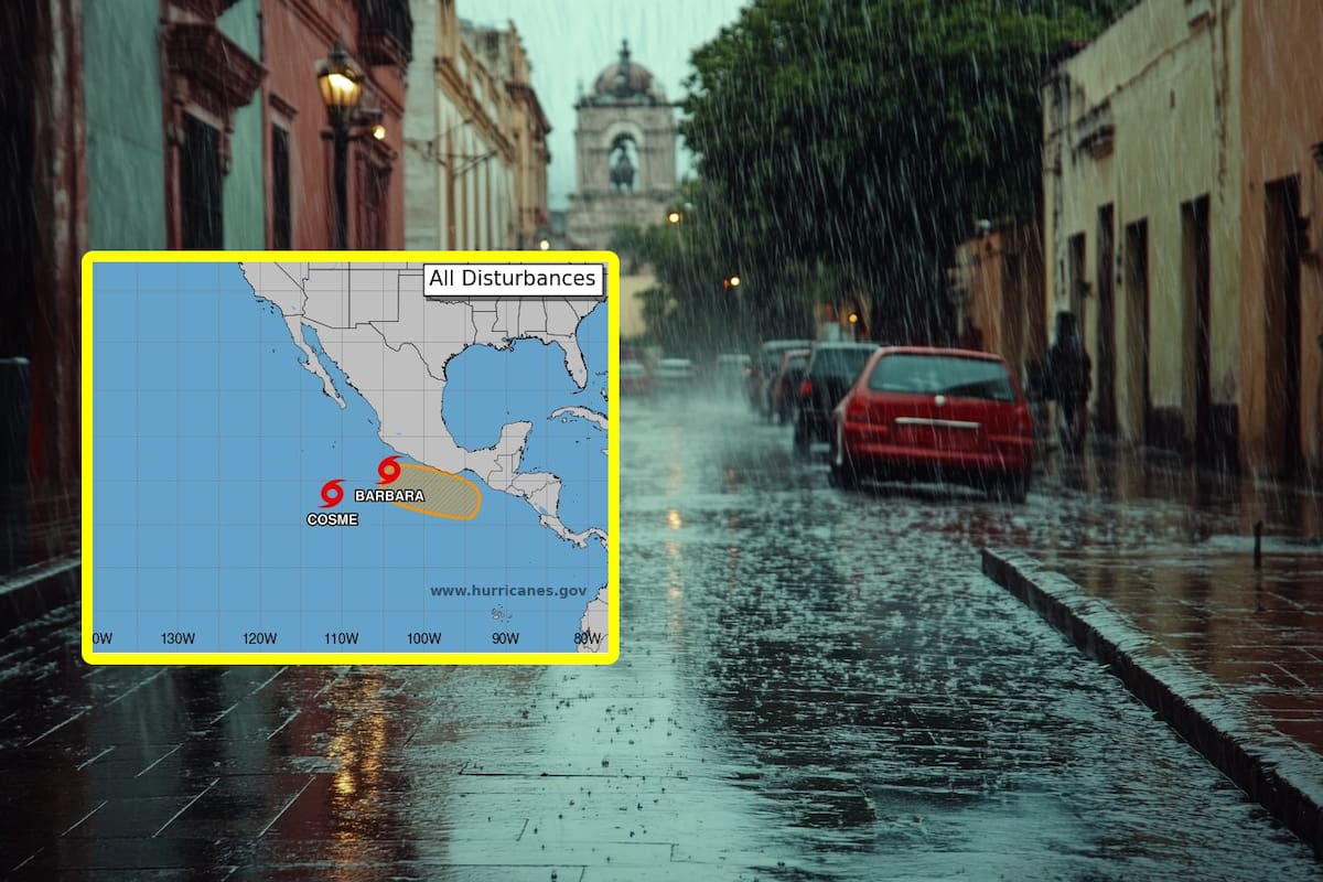 SMN: Cosme se ha formado en el Pacífico y podría interactuar con Barbara