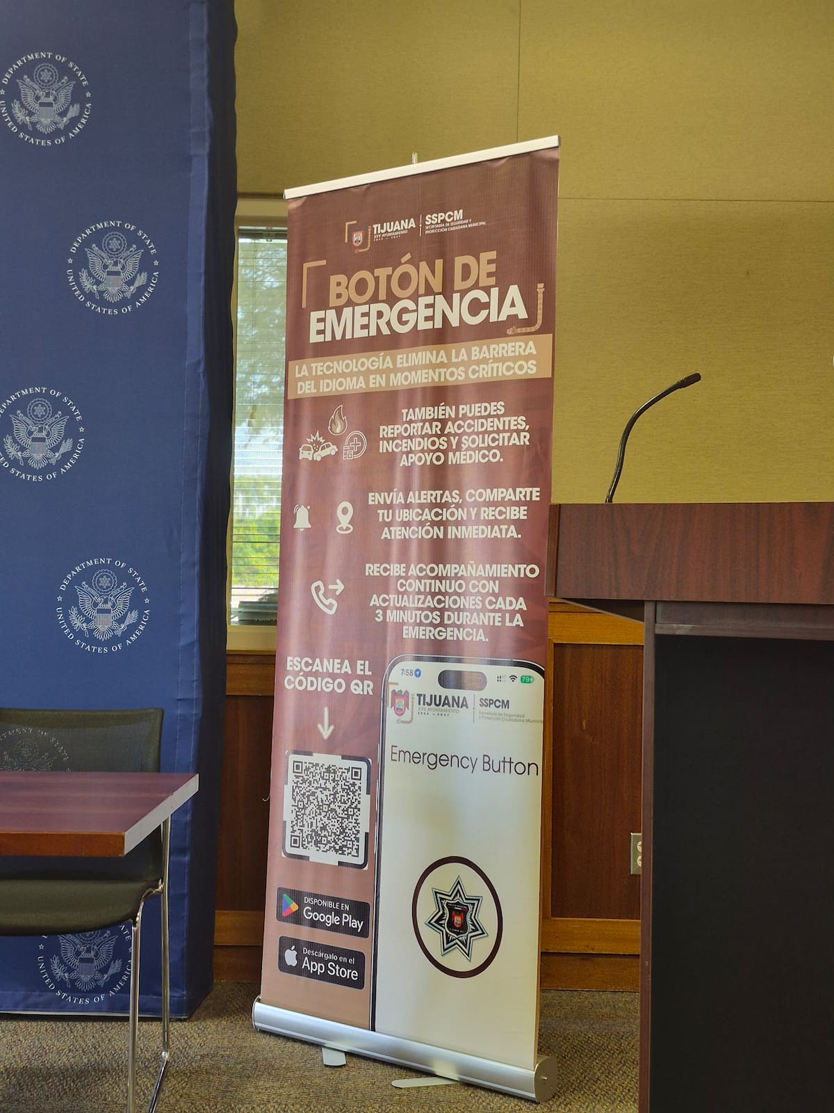 El sistema municipal activa ubicación automática al cruzar la frontera y acompañamiento digital ante emergencias o consultas durante la estancia. Foto: Michelle Castillo