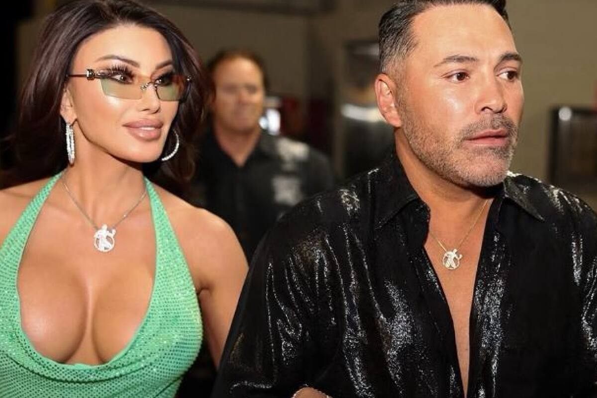 Novia de Óscar De la Hoya enamora en redes sociales al posar en bikini y se burla de sus críticos