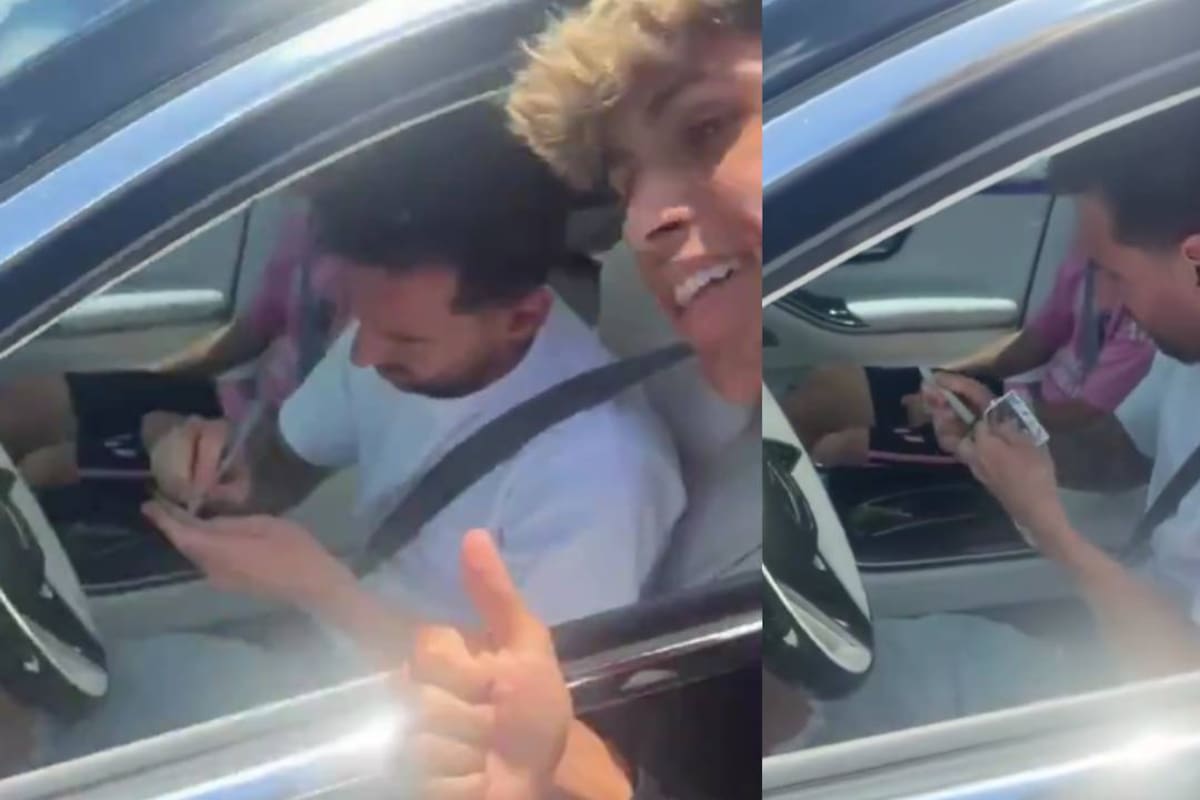 Fan logra pedir autógrafo a Messi en estampa del mundial, pero le falla la pluma; respuesta de la estrella del fútbol desata comentarios en redes
