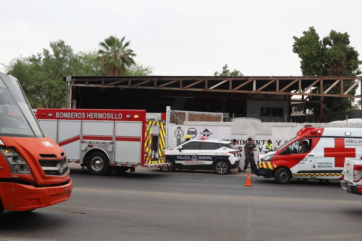 Explosión y flamazo en taller mecánico de Hermosillo deja tres lesionados, uno de ellos con quemaduras de tercer grado