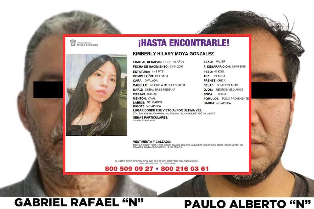 Botas con sangre y videos clave: las pruebas que mantienen en prisión a dos hombres por la desaparición de Kimberly Moya en el Edomex; tribunal ratifica vinculación a proceso