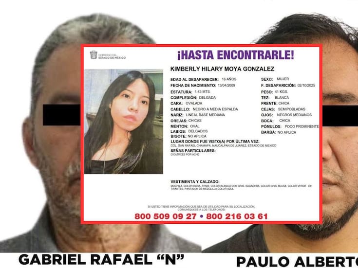Botas con sangre y videos clave: las pruebas que mantienen en prisión a dos hombres por la desaparición de Kimberly Moya en el Edomex; tribunal ratifica vinculación a proceso