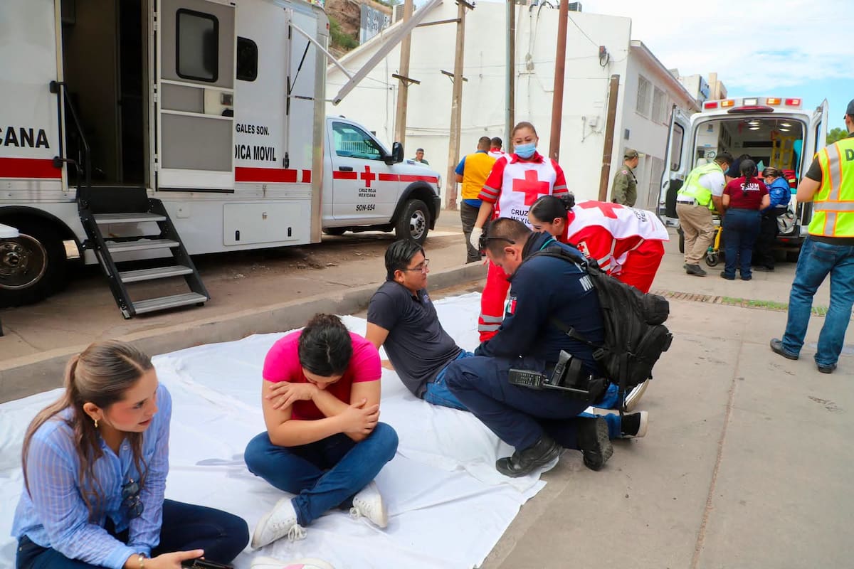 Realizan simulacro binacional de materiales peligrosos en Nogales