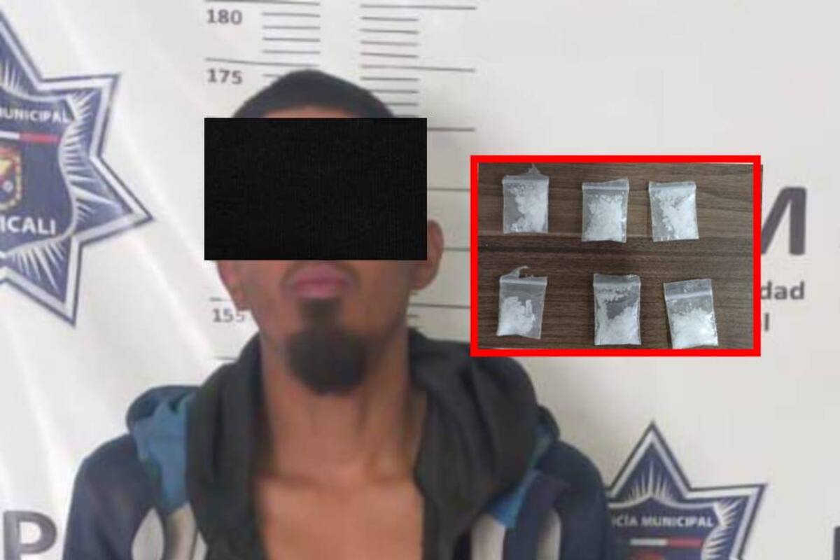 Lo sorprenden con droga y orden de aprehensión por robo de vehículo