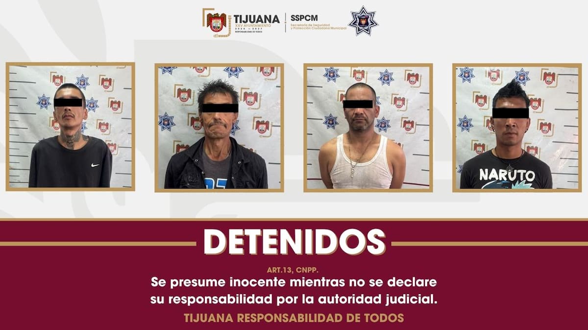 Rescatan a víctima de secuestro y detienen a cuatro presuntos responsables en Tijuana