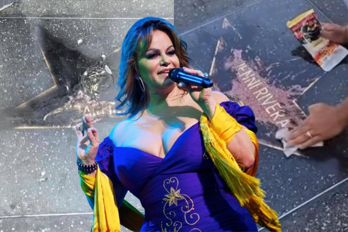 Vandalizan la estrella de Jenni Rivera en el Paseo de la Fama