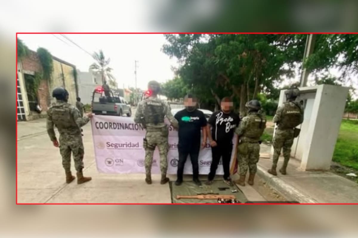 Persecución en Mazatlán termina con dos detenidos: portaban arma, municiones y vehículo robado en colonia Valle del Ejido