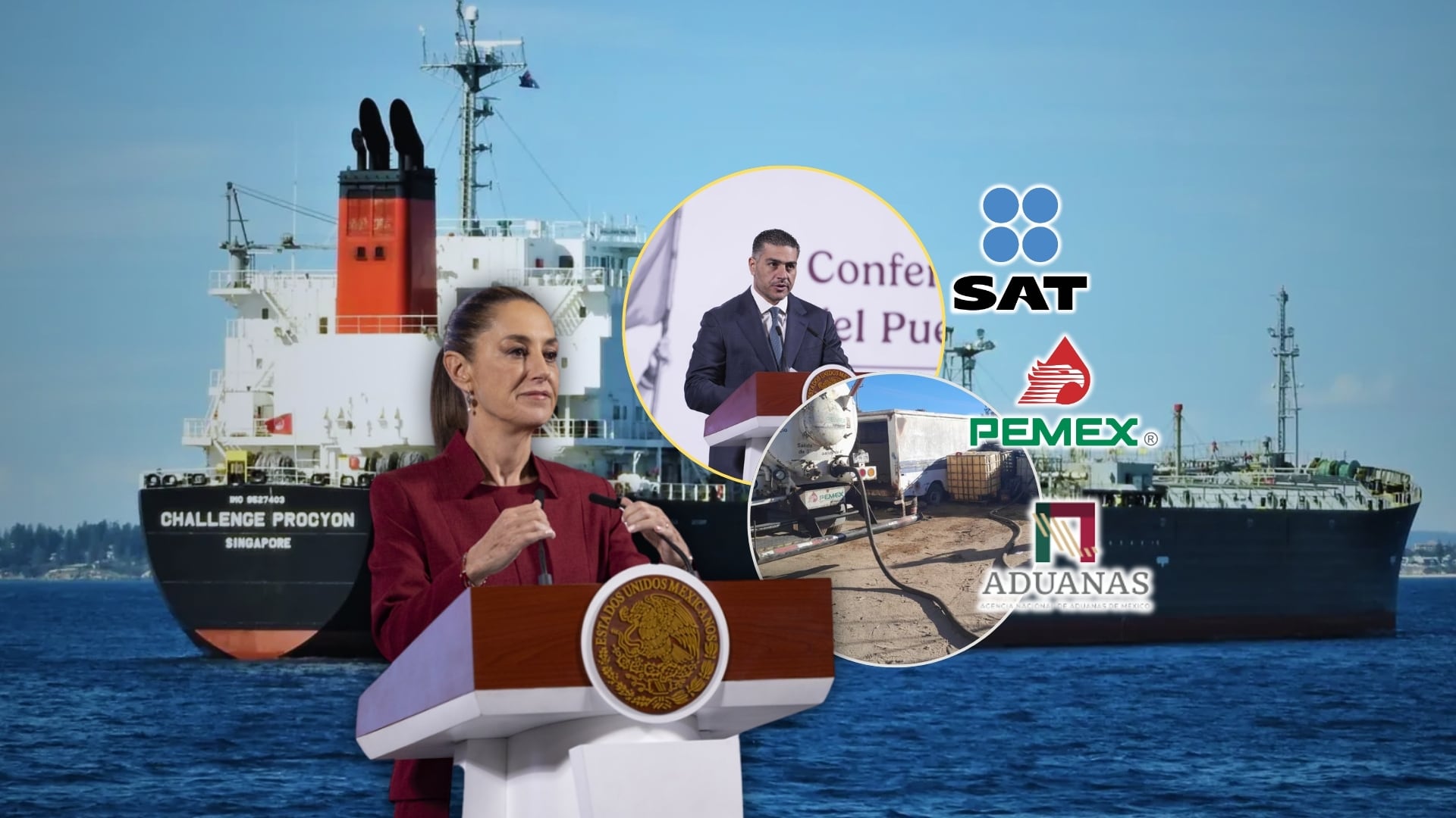 La extracción y tráfico ilegal de combustibles en México, conocido como huachicol fiscal, volvió a crecer en cinco estados del norte del país, de acuerdo con datos de Pemex. Foto: Especial (Challenge Procyon/Gobierno de México)