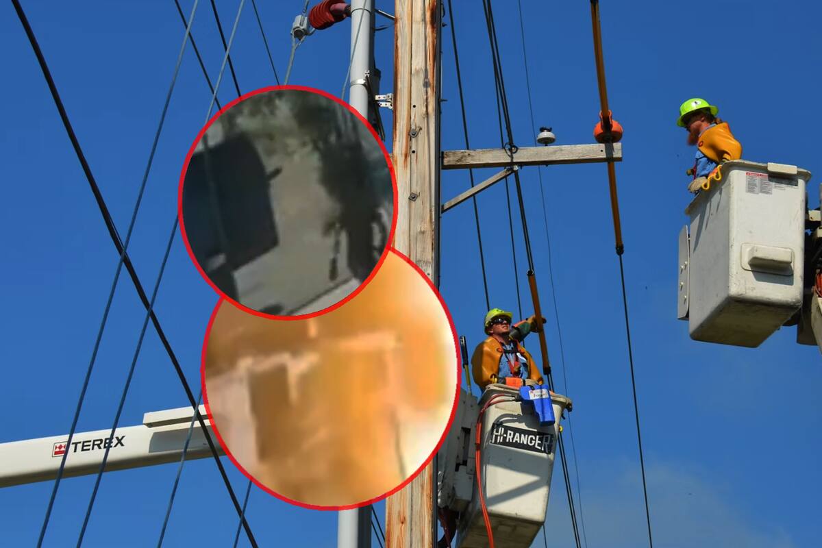 Trabajador de compañía de cable se electrocuta mientras trabajaba en Ciudad Juárez; difunden fuerte VIDEO del momento exacto en que ocurrió el accidente