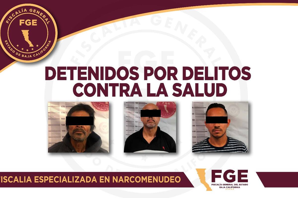 Detienen a tres en posesión de droga