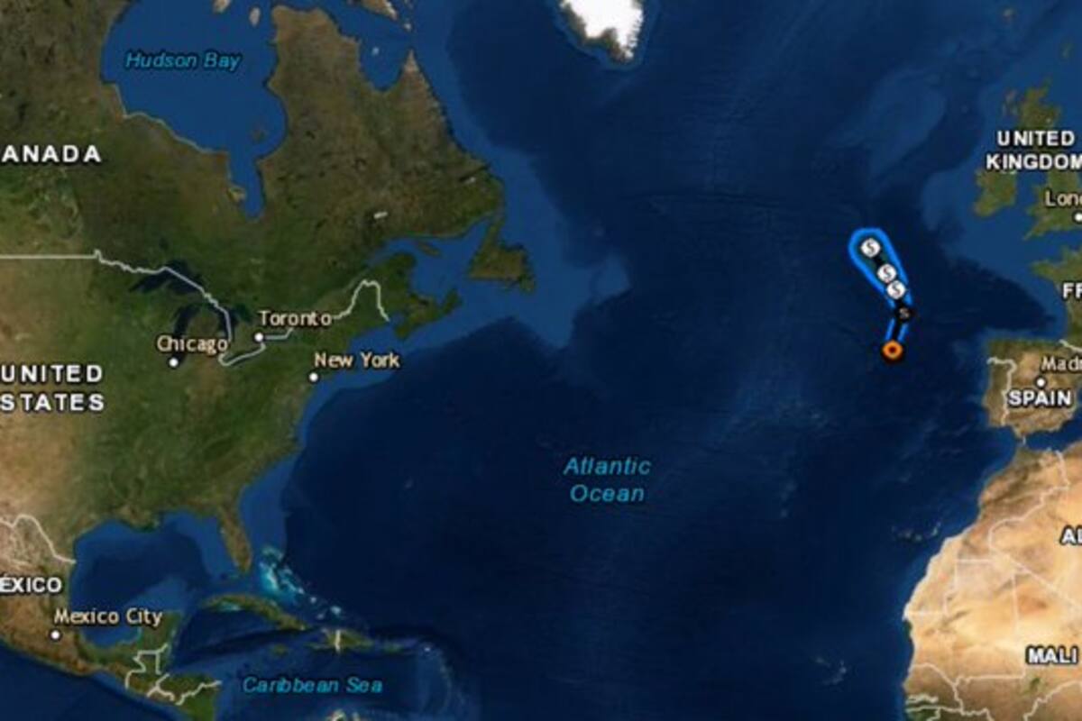 "Pablo" es ya el huracán más intenso que se ha formado tan al Norte en el Atlántico